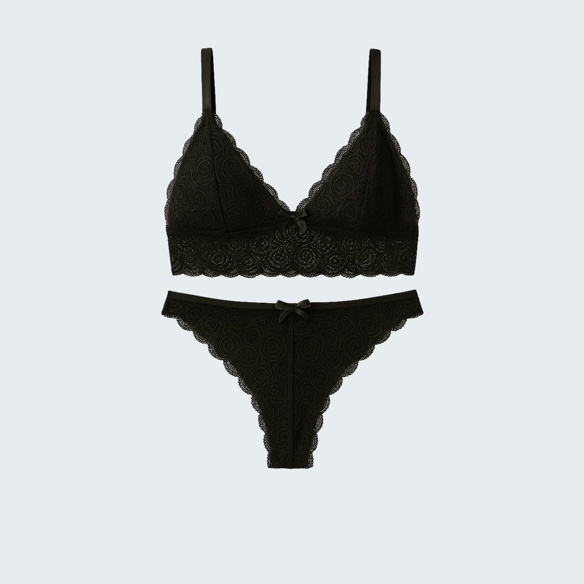 Conjunto Lingerie Renda Calcinha e Sutiã Sensual