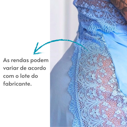 Camisola Sensual Alexia com Renda e Alça Cruzando as Costas