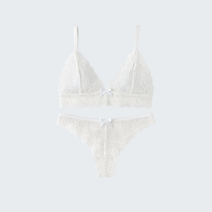 Conjunto Lingerie Renda Calcinha e Sutiã Sensual
