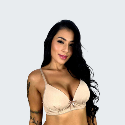 Sutiã de Bojo Sem Aro em Microfibra