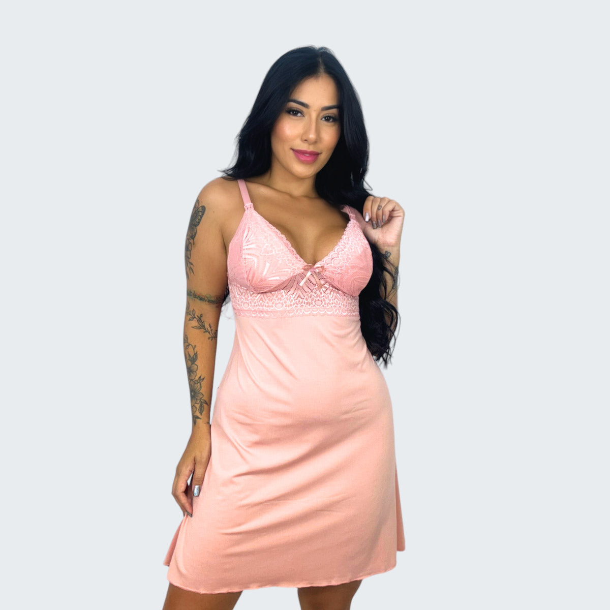 Camisola Amamentação sem Bojo com Renda