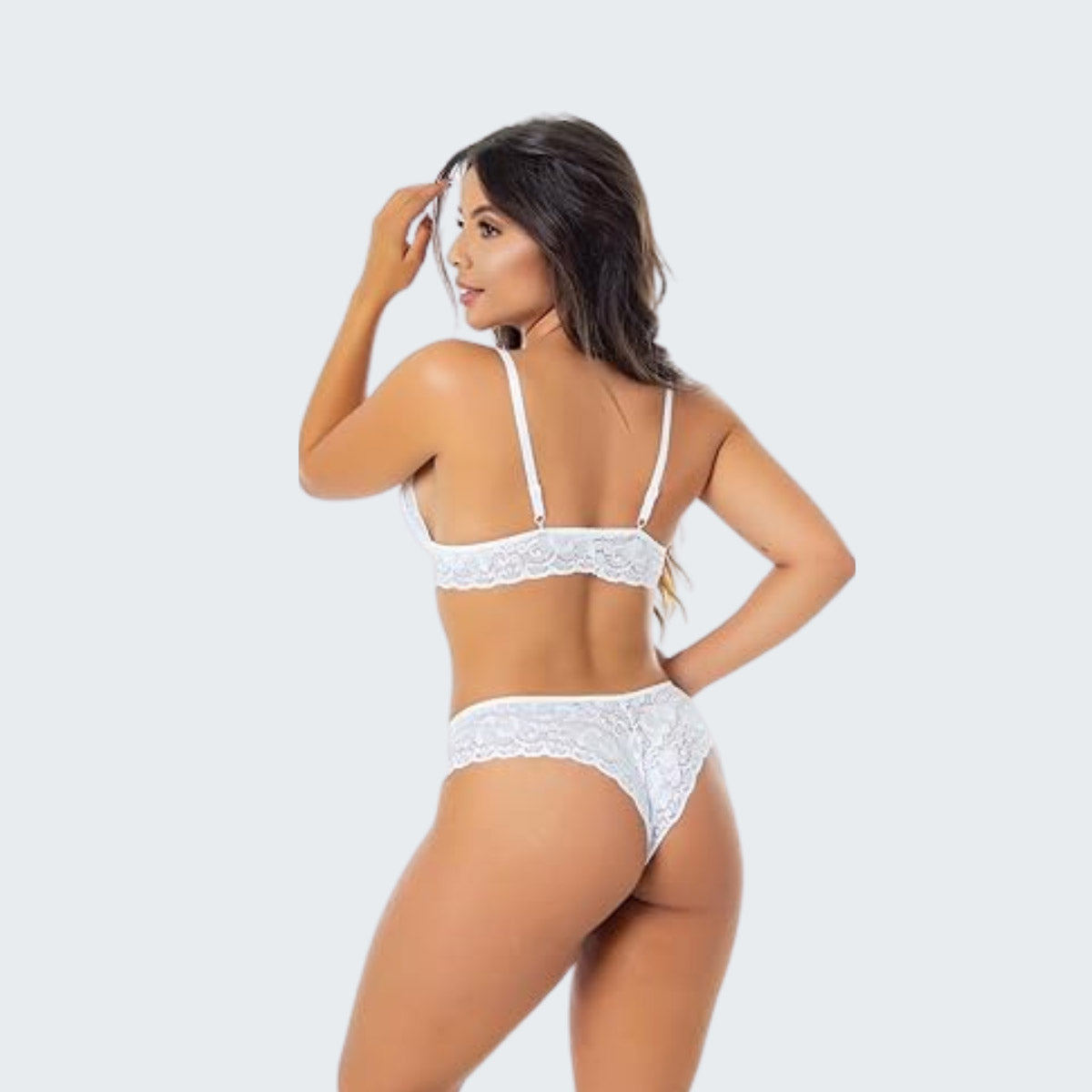 Conjunto Lingerie Renda Calcinha e Sutiã Sensual