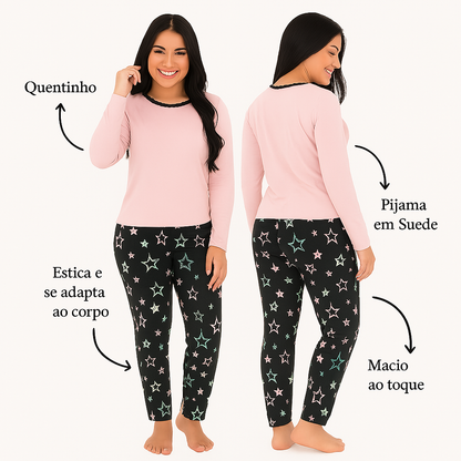 Pijama Feminino Suede